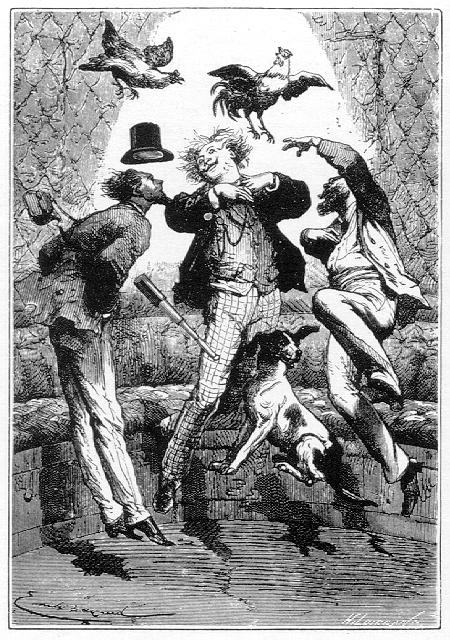 Los tres juntos, en el centro del proyectil, semejaban una milagrosa ascensión