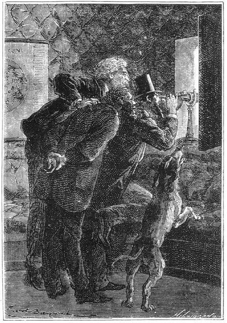 Los objetos se veían a través de los anteojos como si no estuvieran más que a dos leguas de distancia.