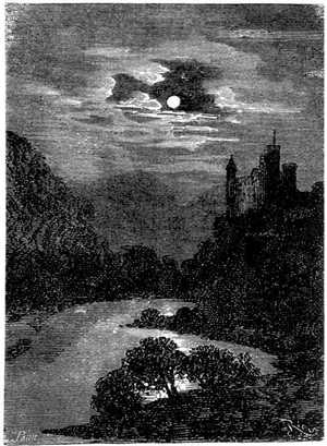 A la pálida luz de la luna permanecían sumidos en ese éxtasis delicioso qur poseen únicamente los enamorados