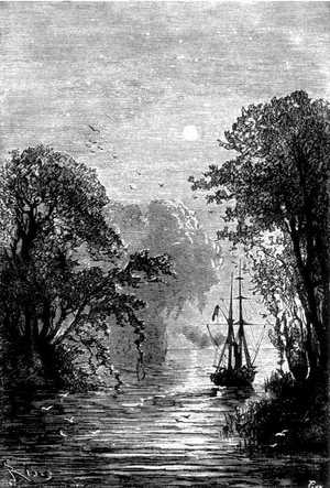 El Duncan costeaba la península de Brunswick, entre dos panoramas espléndidos.