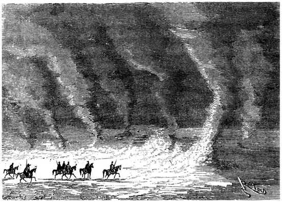 Este fenómeno, sostenido por los vientos del norte, duró una gran parte del día.