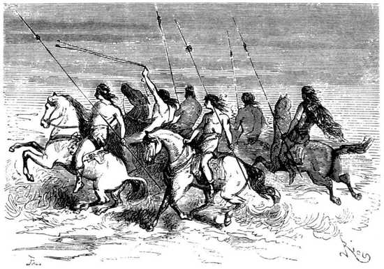 Echaron a correr dando media vuelta, y desaparecieron con una velocidad increíble.