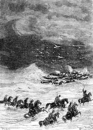 El nivel de las aguas subía sensiblemente.