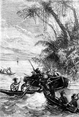 El bote zozobró y se llenó de agua